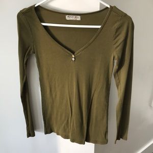 Olive green henley